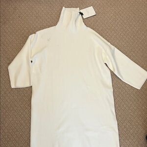 Pomander Place Cream Turtleneck Dress